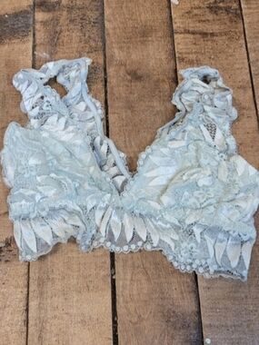 Aerie Lace Bralette in Light Blue Small